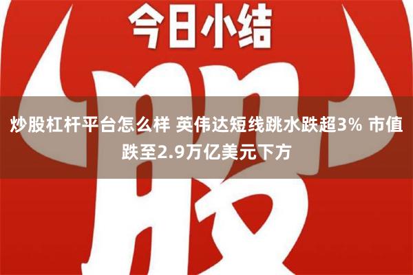 炒股杠杆平台怎么样 英伟达短线跳水跌超3% 市值跌至2.9万亿美元下方