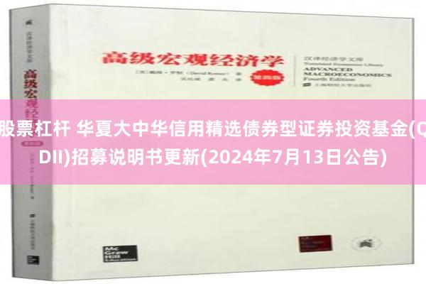 股票杠杆 华夏大中华信用精选债券型证券投资基金(QDII)招募说明书更新(2024年7月13日公告)