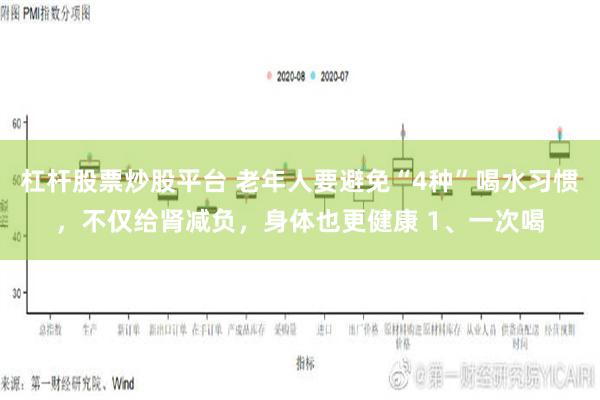 杠杆股票炒股平台 老年人要避免“4种”喝水习惯，不仅给肾减负，身体也更健康 1、一次喝