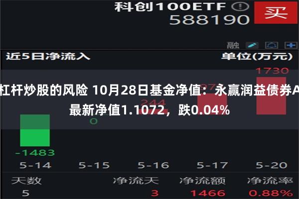 杠杆炒股的风险 10月28日基金净值：永赢润益债券A最新净值1.1072，跌0.04%